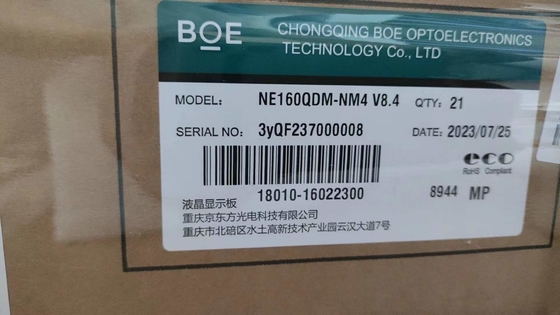 BOE 16 inch Desktop LCD panel NE160QDM-NM4 2560*1600Pixels 188ppi 1250CD/M2 3.3V ngoài trời High brightness LCD panel
