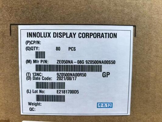 Giá tốt. Innolux 5Inch LCD Monitor ZE050NA-08G với 640 * 480 pixel 159PPI và 50PIN Connector cho Video Door Phone trực tuyến