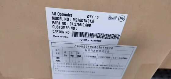 Giá tốt. AUO 27Inch LCD màn hình màn hình với 2560x1440 pixel 350 cd / m2 Độ sáng và 130 Pin Connector trực tuyến