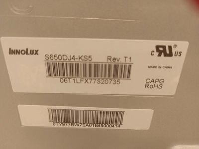 Giá tốt. Innolux 65 Inch LED LCD TV Panel 3140 * 2160 Pixel 51P RGB Dải dọc trực tuyến